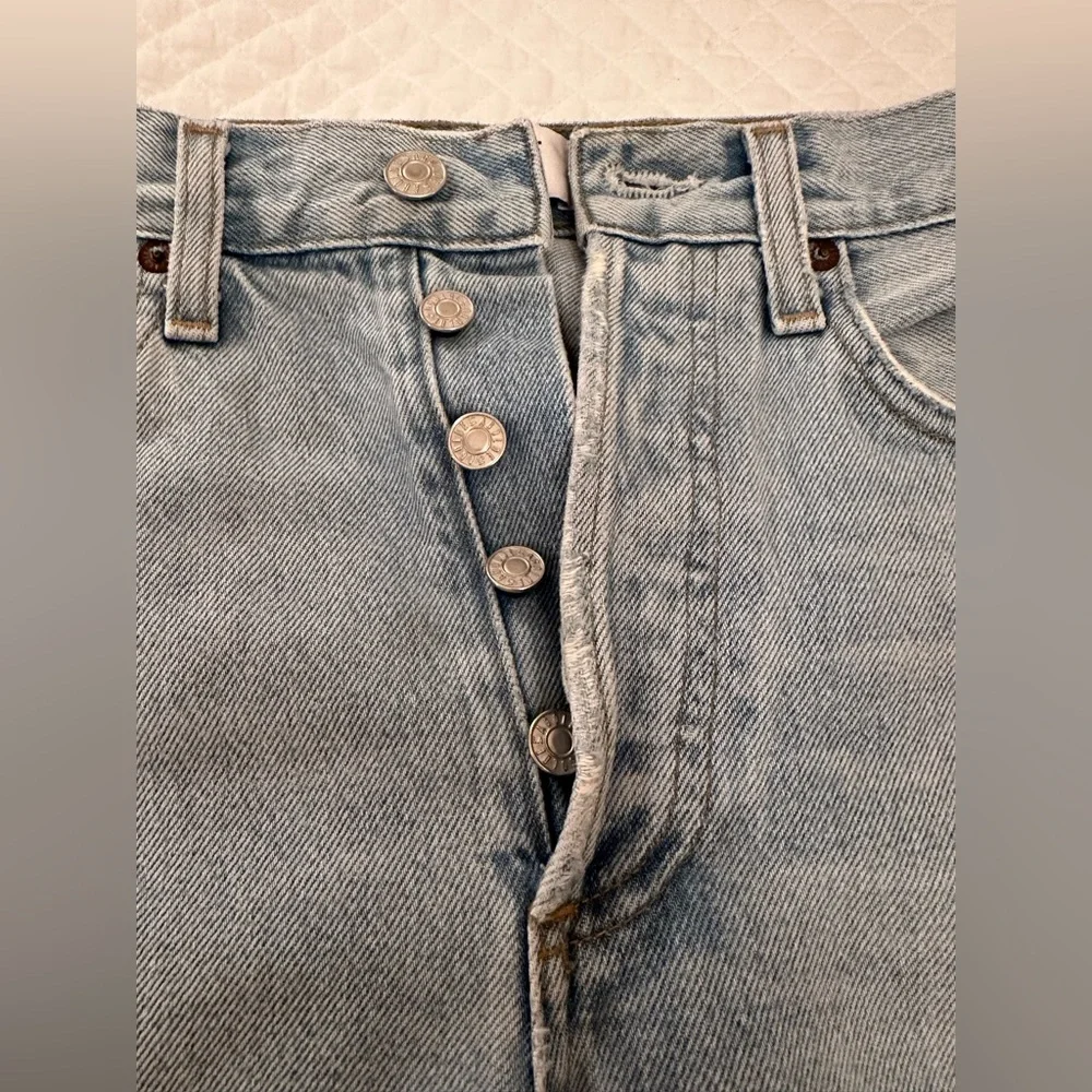 Agolde Riley High Rise Straight Crop Jeans. - Picture 3 of 4